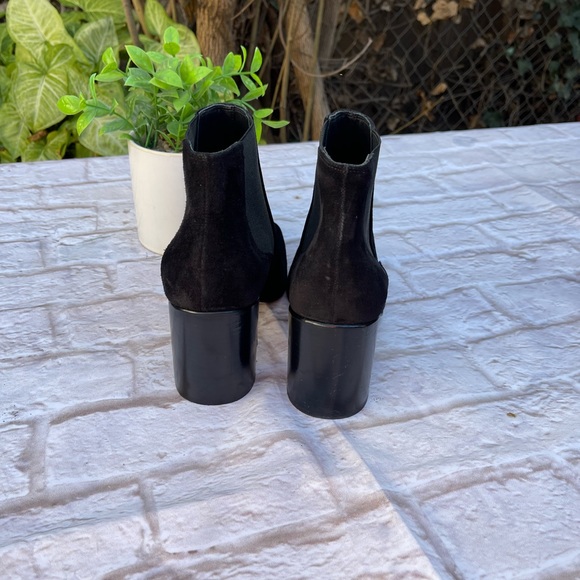 Rag & Bone Aslen Black Suede Boots Booties size 38 - Picture 2 of 8